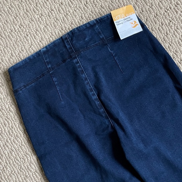 Yoga Jeans Rachel Skinny Pull On Jeans in Nautical Blue - Picture 4 of 6